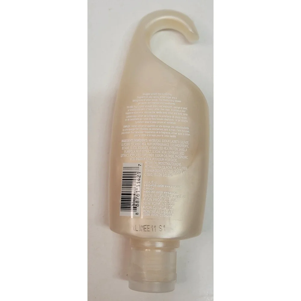 Avon Senses Vanilla Hydrating‎ Shower Gel 5 fl oz With Hook